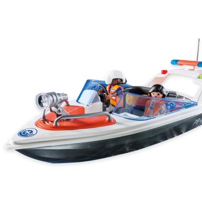 playmobil coastal rescue boat