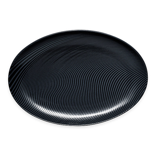 Alternate image 1 for Noritake® Black on Black Dune Oval Platter