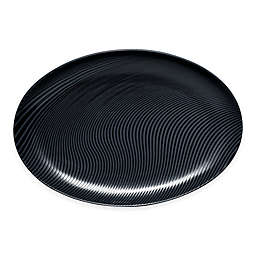 Noritake® Black on Black Dune Oval Platter