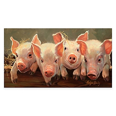 Courtside Market Little Piggies 24-Inch x 12-Inch Gallery Canvas Wall Art. View a larger version of this product image.