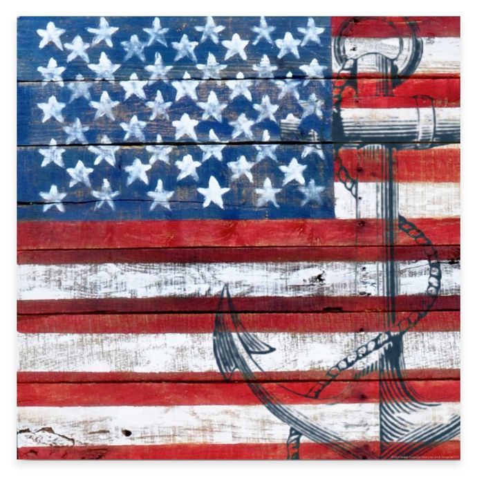 Courtside Market American Flag Anchor Gallery Canvas Wall Art Bed Bath Beyond