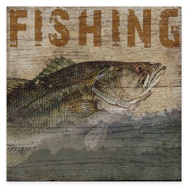 Courtside Market Fishing Lodge 16-Inch x 16-Inch Gallery Canvas Wall Art. View a larger version of this product image.