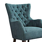 Alternate image 4 for Madison Park Hannah Button Tufted Wing Back Chair in Teal