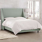 Alternate image 1 for Skyline Furniture Monroe King Upholstered Panel Bed in Swedish Blue
