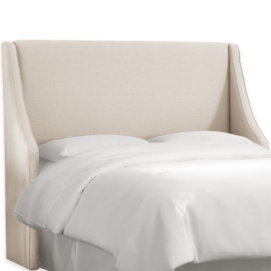 Skyline Furniture Wingback Bed in Linen - Overstock - 25482330
