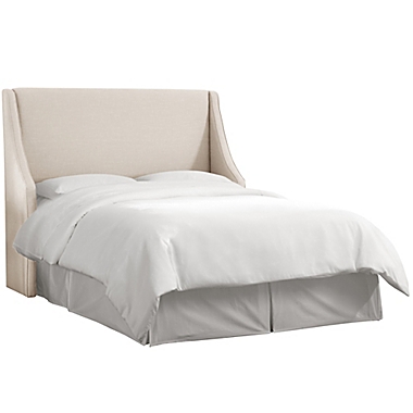 Skyline Furniture Monroe King Headboard in Linen Talc. View a larger version of this product image.