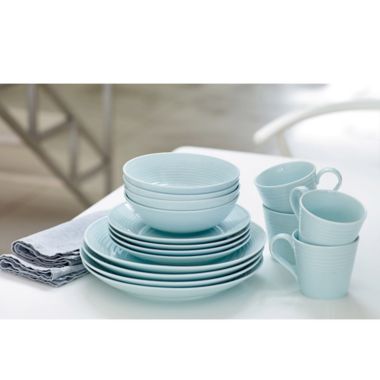 Gordon Ramsay by Royal Doulton&reg; Maze 16-Piece Dinnerware Set in Blue. View a larger version of this product image.