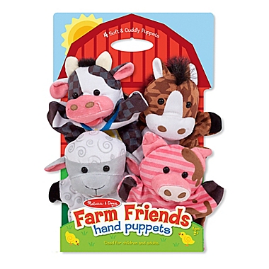 Melissa and Doug&reg; Farm Friends Hand Puppets (Set of 4). View a larger version of this product image.