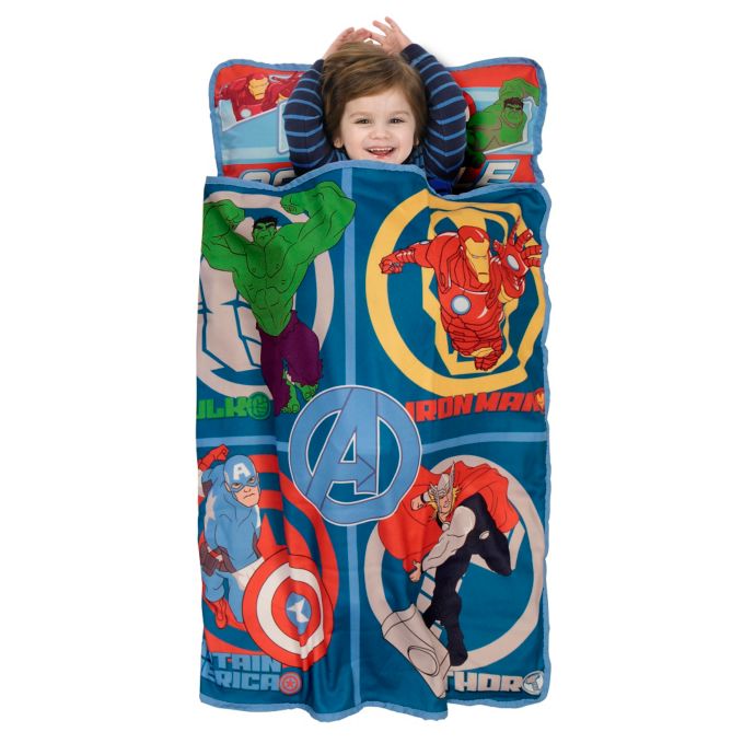 Baby Boom Avengers Assemble Toddler Nap Mat In Blue Red Bed Bath