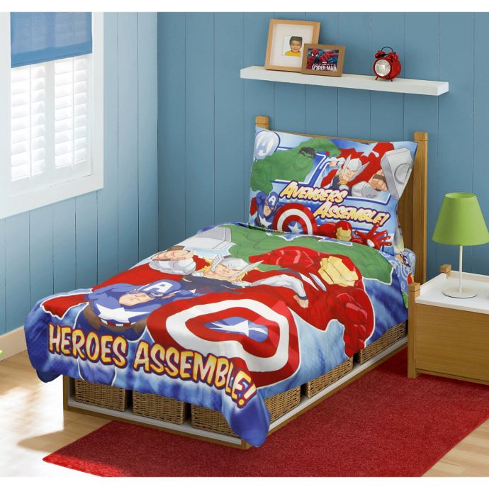 Avengers 4 Piece Toddler Bed Set Buybuy Baby