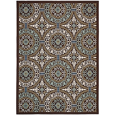 Safavieh Veranda Virgil 8&#39; x 11&#39; Indoor/Outdoor Area Rug in Cream. View a larger version of this product image.