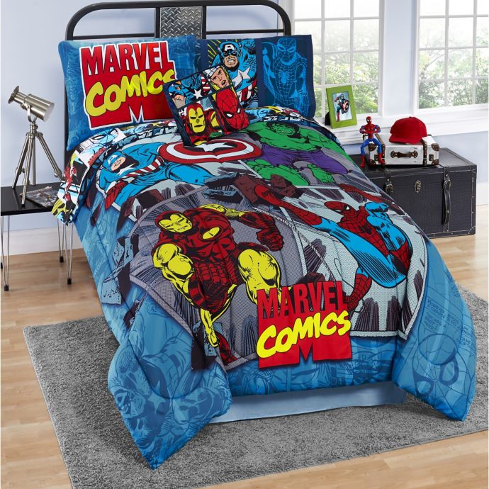 Marvel Comics Reversible Comforter Set Bed Bath Beyond