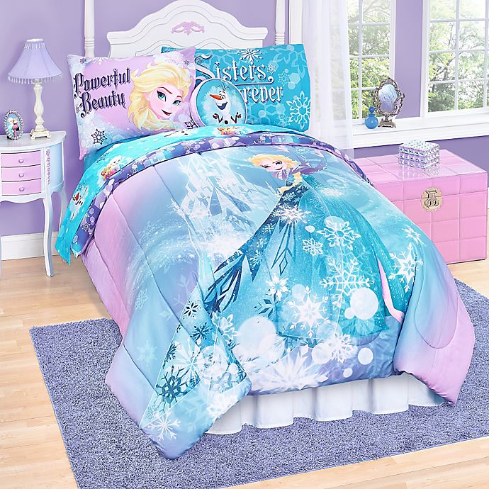 disney® "frozen" elsa reversible comforter set | bed bath & beyond