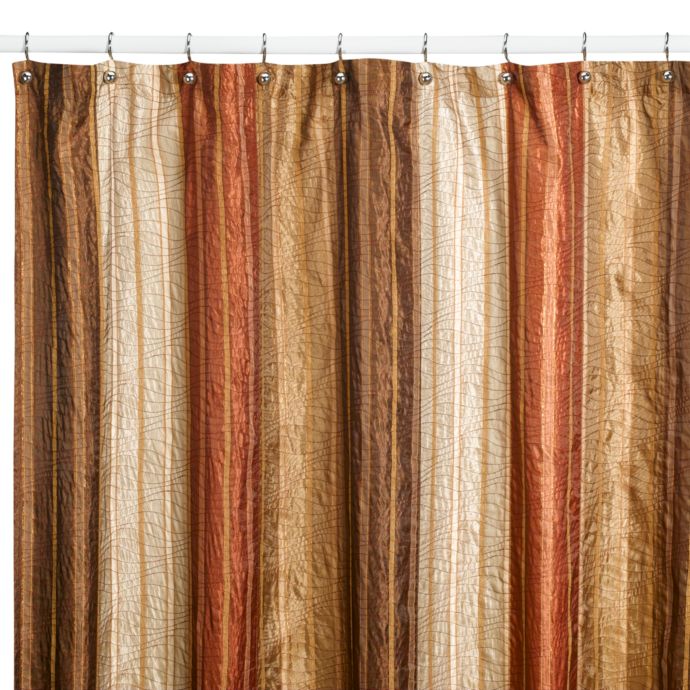 Manor Hill® Sierra Copper 72Inch x 84Inch Fabric Shower Curtain Bed Bath and Beyond Canada