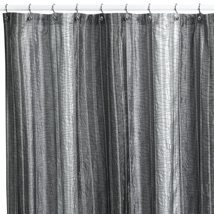 Manor Hill Sierra Onyx 72 Inch X 96 Inch Fabric Shower Curtain