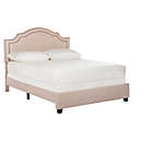 Alternate image 1 for Safavieh Theron Full Bed with Padded Wood Frame in Light Beige
