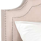 Alternate image 1 for Safavieh Theron Linen Queen Bed in Light Beige