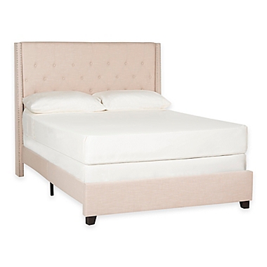Safavieh Winslet Twin Bed in Light Beige. View a larger version of this product image.