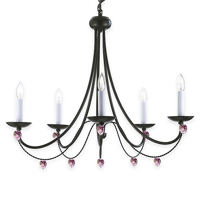 Gallery Versailles Wrought Iron Crystal Chandelier | Bed Bath & Beyond