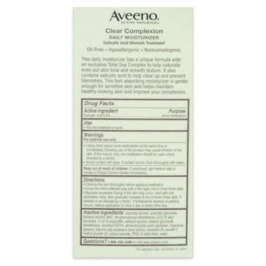 Aveeno&reg; 4 oz. Clear Complexion Daily Moisturizer. View a larger version of this product image.