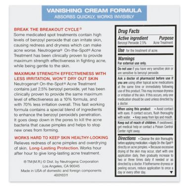 Neutrogena&reg; On-the-Spot&reg; .75 oz. Acne Treatment. View a larger version of this product image.