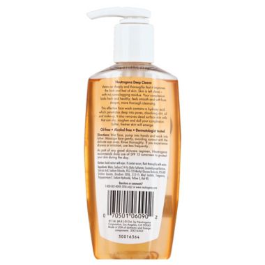 Neutrogena&reg; Deep Clean&reg; 6 oz. Facial Cleanser Normal to Oily Skin. View a larger version of this product image.