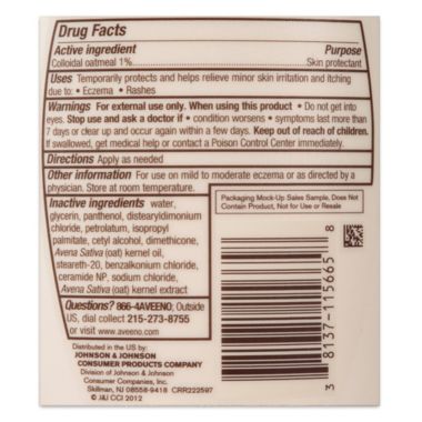 Aveeno&reg; 12 oz. Eczema Therapy Moisturizing Cream. View a larger version of this product image.
