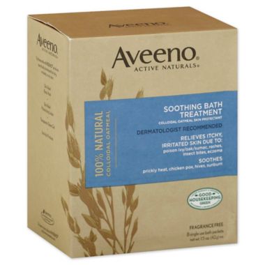 Aveeno&reg; Active Naturals 8-Count 12 oz. Soothing Fragrance-Free Bath Treatment Packets. View a larger version of this product image.