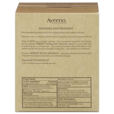 Aveeno&reg; Active Naturals 8-Count 12 oz. Soothing Fragrance-Free Bath Treatment Packets. View a larger version of this product image.