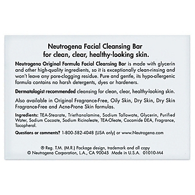 Neutrogena&reg; 3.5 oz. Transparent Facial Bar Soap. View a larger version of this product image.
