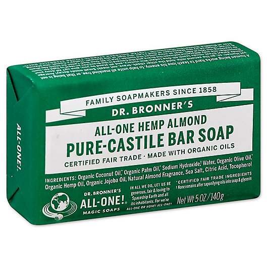 Alternate image 1 for Dr. Bronner's 5 oz. Pure-Castile Bar Soap in Almond
