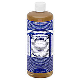 Dr Bronner's 32 oz. 18-in-1 Pure-Castile Liquid Soap in Peppermint