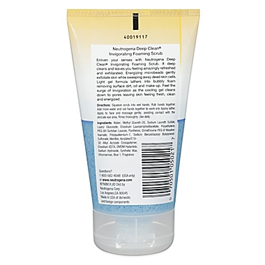 Neutrogena&reg; 4.2 oz. Deep Clean Invigorating Foaming Scrub. View a larger version of this product image.