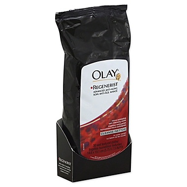 Olay&reg; 30-Count Regenerist Micro-Exfoliating Facial Wet Cleansing Cloths. View a larger version of this product image.