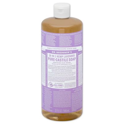 Dr Bronner&#39;s 32 oz. 18-in-1 Pure-Castile Liquid Soap in Lavender