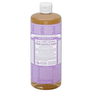 Dr Bronner&#39;s 32 oz. 18-in-1 Pure-Castile Liquid Soap in Lavender. View a larger version of this product image.