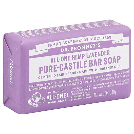Alternate image 1 for Dr. Bronner's 5 oz. Pure-Castile Bar Soap in Lavender