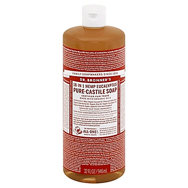 Dr Bronner&#39;s 32 oz. 18-in-1 Pure-Castile Liquid Soap in Eucalyptus. View a larger version of this product image.