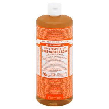 Dr Bronner's 32 oz. 18-in-1 Pure-Castile Liquid Soap in Tea Tree. View a larger version of this product image.