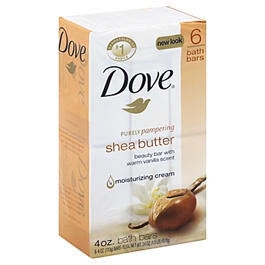Dove 6-Count 4 oz. Purely Pampering Shea Butter Beauty Bar. View a larger version of this product image.