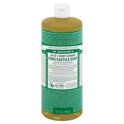 Dr Bronner's 32 oz. 18-in-1 Pure-Castile Liquid Soap in Almond
