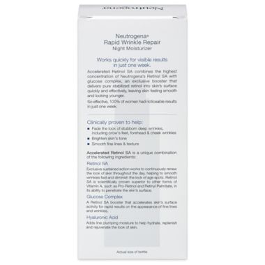 Neutrogena&reg; 1 oz. Rapid Wrinkle Repair Night Moisturizer. View a larger version of this product image.
