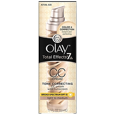 Olay&reg; Total Effects&reg; 1.7 fl.oz. CC Cream Moisturizer SPF 15 in Light-to-Medium. View a larger version of this product image.