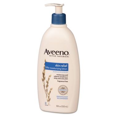Aveeno&reg; Active Naturals&reg; 18 oz. Skin Relief Moisturizing Lotion Fragrance Free. View a larger version of this product image.