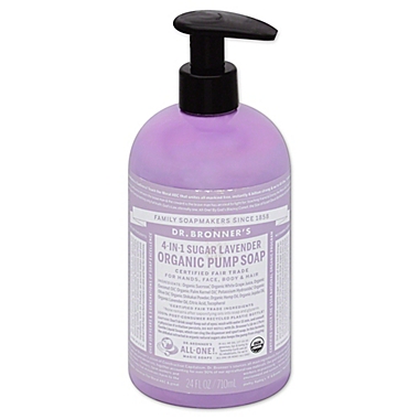 Dr. Bronners 24 oz. 4-in-1 Sugar Lavender Organic Pump Soap. View a larger version of this product image.