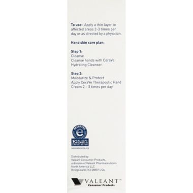 CeraVe&reg; 3 oz. Therapeutic Hand Cream. View a larger version of this product image.