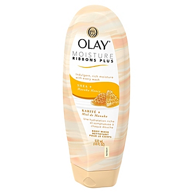 Olay&reg; 18 fl. oz. Moisture Ribbons Plus Body Wash in Shea + Manuka Honey. View a larger version of this product image.
