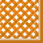 Alternate image 0 for Boston International 20-Count Gingham Cocktail Napkins in Orange