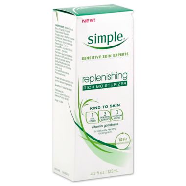 Simple&reg; 4.2 oz. Replenishing Rich Moisturizer. View a larger version of this product image.