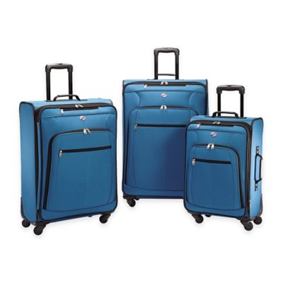 american tourister 3 piece spinner luggage set